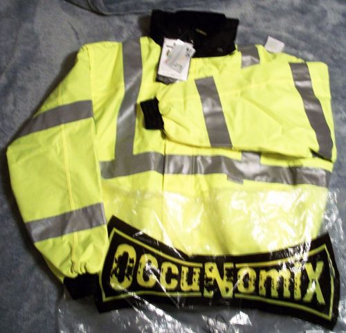 Nwt occunomix occulux bomber jacket xl fleece reversible waterproof class 3 for sale