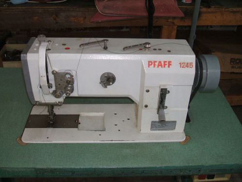 PFAFF 1245 Single Needle Walking Foot Sewing Machine with Table and LED light
