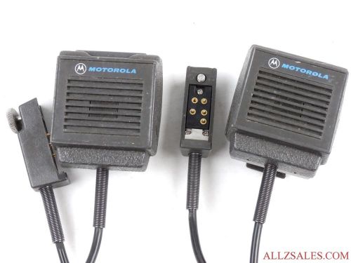 Lot of 2 Vintage Used Motorola Microphones Mic -  As Is