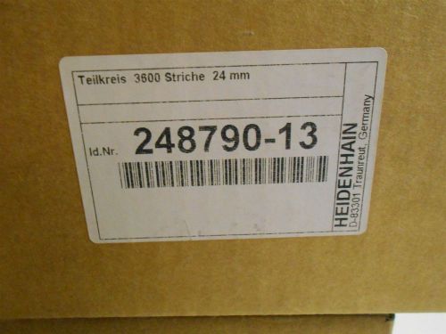 NEW HEIDENHAIN PITCH CIRCLE 24MM TEILKREIS 3600 STRICHE 248790-13