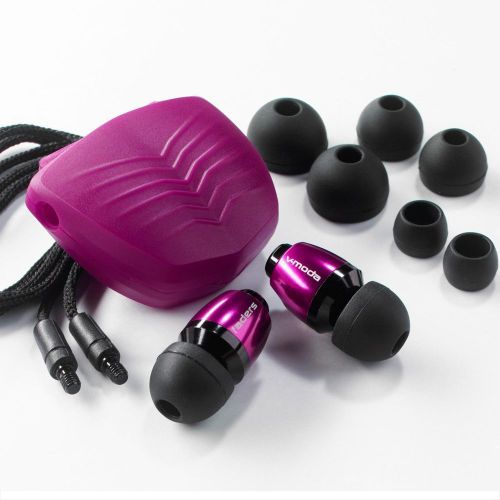 V-moda faders vip tuned metal earplugs, electro pink for sale