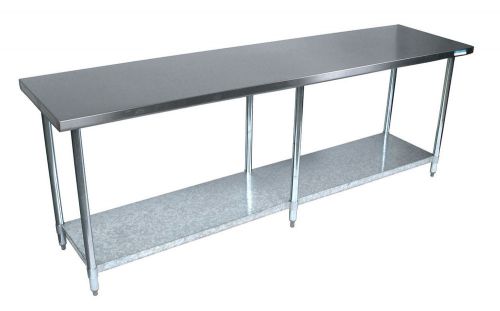 Commercial Kitchen Stainless Steel Work Prep Table Heavy Duty 30&#034; x 84&#034;