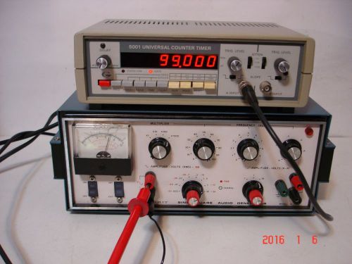 Heath IG-5218 audio generator &amp; Global Specialties 5001 universal counter-timer
