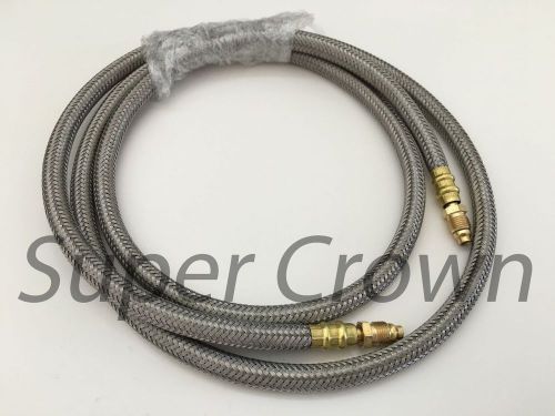 High pressure flexible stainless mesh surround lube hose bijur 6mm x 59.1&#034; showa for sale