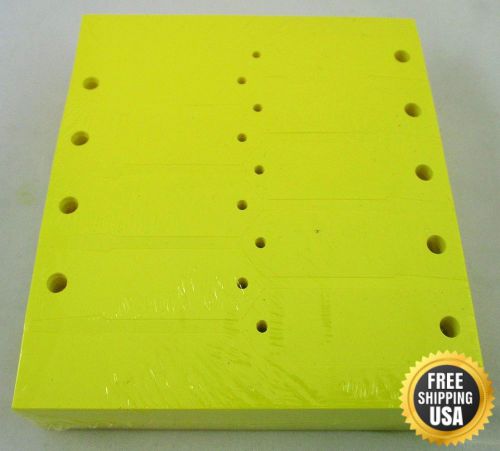 Yellow self locking arrow key tags 1000 per pack size 4 1/2 x 3/4 yellow new for sale