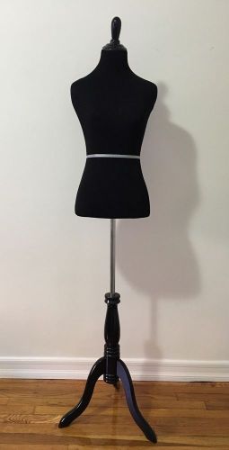 Black Female Dress Form Mannequin Size 2-4 Small