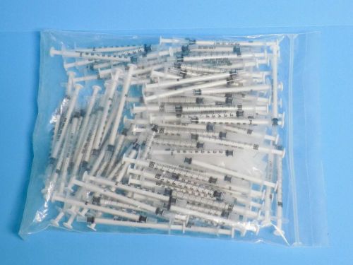 BD Oral Dispensing Syringe 1ml Clear with Tip Cap #305217 NEW/SEALED 100/BG