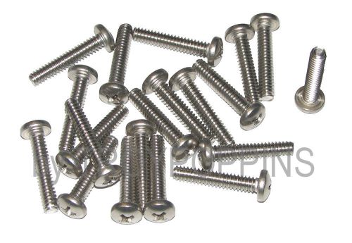 20-ss #10-24 x 1 pph phillips pan head machine screws stainless steel 18-8 parts for sale