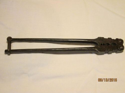 Vintage m. klein &amp; sons lineman&#039;s 10 3/4&#034; splicer crimper crimping tool for sale