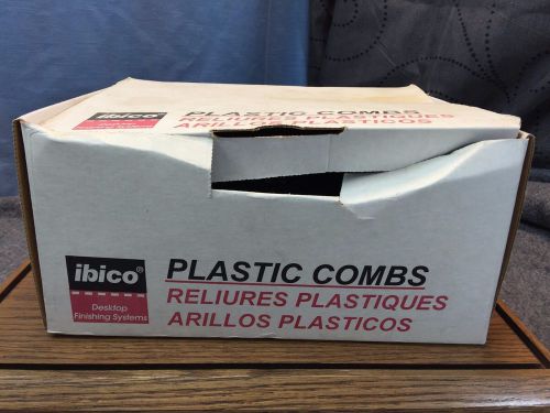 Ibico Plastic Combs 1&#034; Black 25-35 pc New Unused Free Shipping Binding Accessory