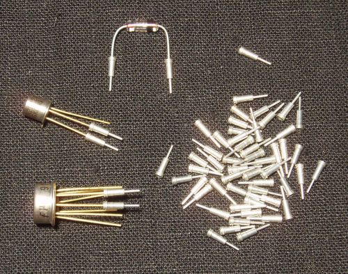 Qty 50: IC Transistor Resistor Socket DIY &amp; Repair Pins for PC PCB Gold centers