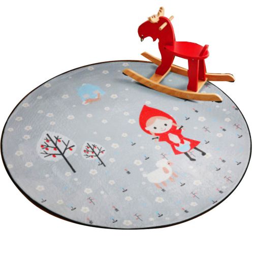 Round 80 CM Child Rugs Play Carpet Chair Cushion Swivel Chair Cushion-A11