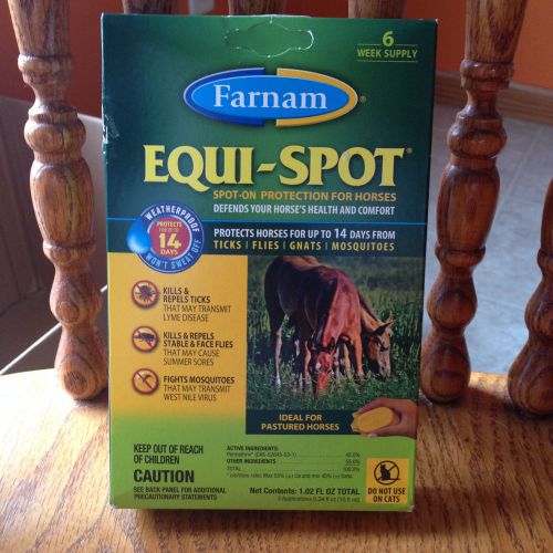 Equi-Spot Spot-On Tick Fly Gnats Mosquitoes Control for Horses