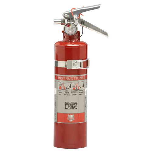2016 shield 2.5lb bc fire extinguisher w/ vehicle bracket, 10b:c, disposable for sale