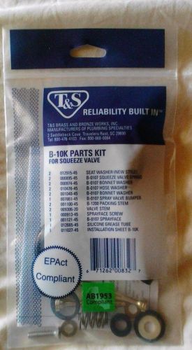 Spray Valve Replacement Kit T&amp;S Brass B-10K Parts Kit for B-0107 Spray Kitchen