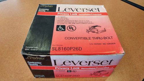 S. Parker Heavy Duty Leverset Privacy Lock - ANSI Grade 2 - Model SL8160P26D