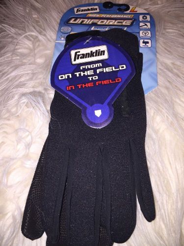 Franklin Uniforce Cold Weather Gloves, Black  - Large
