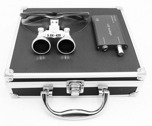 Aries Outlets 3.5x 420mm Working Distance Surgical Binocular Loupes Optical G...