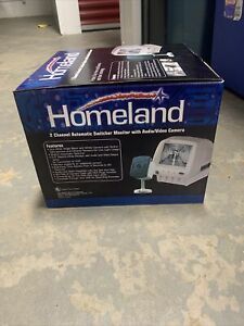 New Homeland Security #01875 Video Camera 2 Channel Auto Switcher TV Monitor