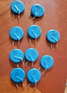 (Lot of 9) Blue Varistors, .02 Z, Z5U, 3K19