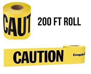Caution Tape 3 in x 200 ft Roll Construction Horror Halloween CUIDADO