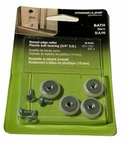 Prime-Line Products M 6151 Tub Enclosure Rollers Lot of 5 3/4-Inch, 4-Pack Home