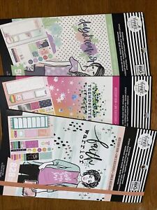 the happy planner lot accessory books lot, daydreamer-trensetter-faith warrior