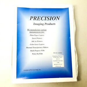 Precision Transparency Film #10-110, Clear 4 Mil  8.5&#034;x11&#034; 100 Sheets