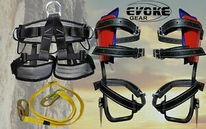Evoke Gear Tree Climbing Spike Set Climber with Tree and Pole Graff with harness