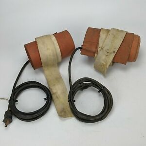 2x Fibercast Model C 250F Electric 120v 6&#034; Heater Wrap - blanket pipe water