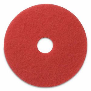 Americo Buffing Pads, 17&#034; Diameter, Red, 5/Carton 404417 404417  - 1 Each