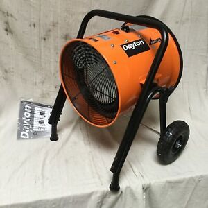 DAYTON 15kW Portable Electric Salamander Heater 240V AC 3-phase Hardwired 1RKT2C