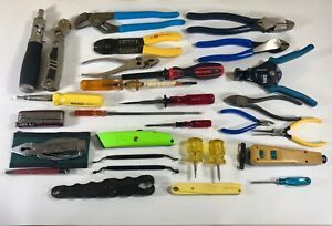 Lot - Klein Tools Pliers Cutter D213 D2000 D318 D257 Chicago Katapult, Vaco &amp; +