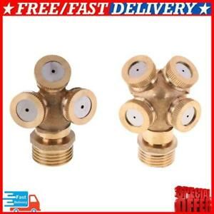 Adjustable Mist Nozzle Hole Thread Brass Garden Water Cooling Sprinkler Sprayer