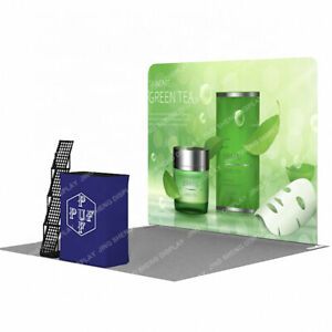 10ft Tension Fabric Trade Show Display Booth Pop Up Stand Sign with Custom Print