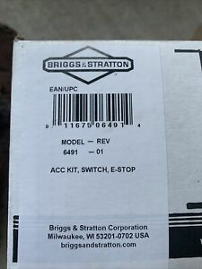 Briggs &amp; Stratton Emergency Stop Switch Model 6491 New In The Box