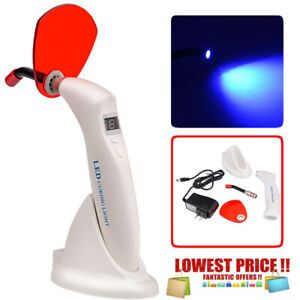 1* Dental 5W Wireless Cordless LED Curing Light Lamp 1500mw Gun Type for Dentist