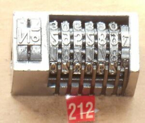 Count 76 Bimatic Letterpress numbering machine | 212