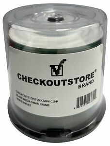 600 CheckOutStore 24x MINI CD-R Blank Media 24Min 210MB White Inkjet