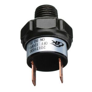 90-120 PSI 1/4&#034; NPT End Air Compressor Tank Pressure Control Switch Valve 12V