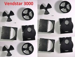 *3* VENDSTAR 3000 Candy Machine Dispensing Wheel and Brush Housing Sets