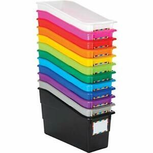 Really Good Stuff Rainbow Name Labels Durable Book and Binder Holders 5&#034; by ...