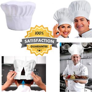 2PCS White Chef Hat - Kitchen Cooking Cap - Restaurant Baker - New -Best Product