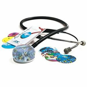 ADC - 655BK Adscope 655 VistaScope Adult Lightweight Stethoscope with Interch...