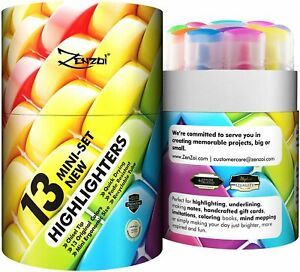 Highlighters Markers Assorted Fluorescent Pens Large Set Chisel 13 Fresh Colors