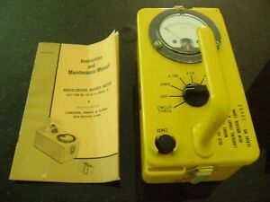 RADIOLOGICAL SURVEY METER CDV-715 MODEL 1A-GEIGER COUNTER WITH MANUAL IN Box