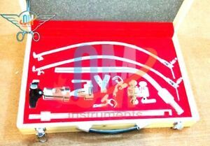 LEYLA Brain Retractor Neurosurgery Flexible arms - COMPLETE SET with carry Woode