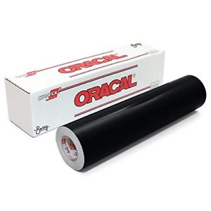 ORACAL 651 Glossy Vinyl Roll 24&#034; 24 x 30 Ft on 3 Inch Core, x 30, Black