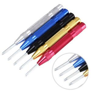 Automatic Center Punch Spring Loaded Marking Starting Holes Woodwork Drill BNfi