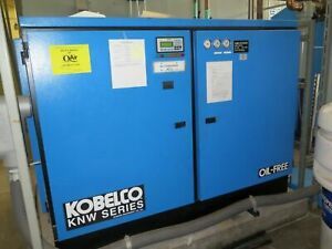KOBELCO KNW Air Compressor 200 HP Oil Free Rotary Screw Two Stage KNW1-G/H